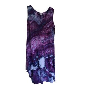 Custom dyed high low dress